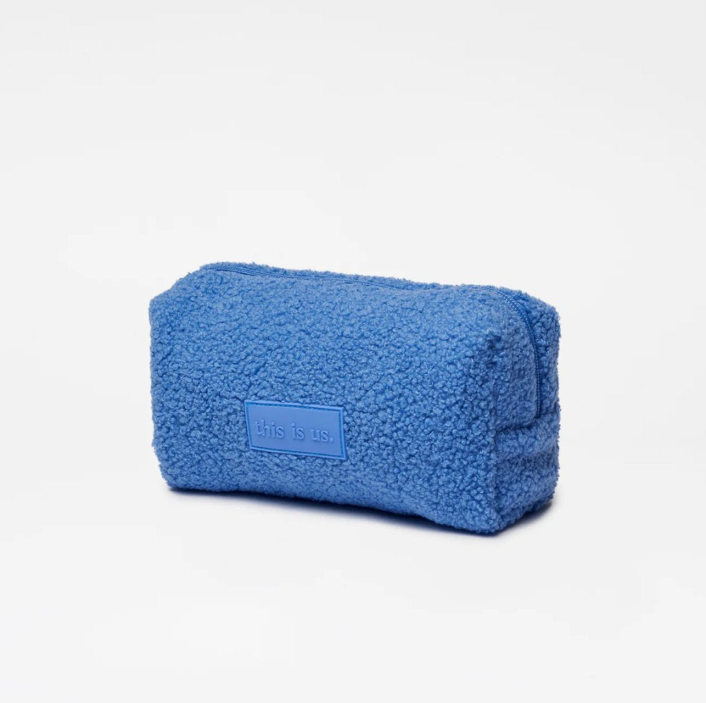 Toiletzakje teddy blauw