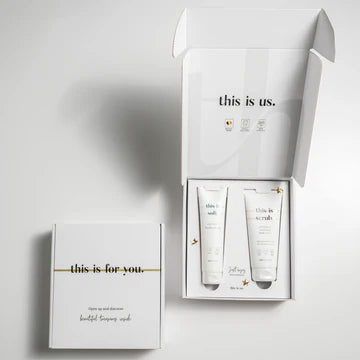 Cadeauset Bodyscrub/Bodycreme